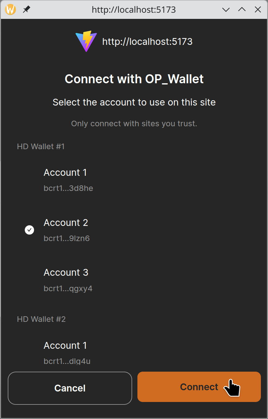 Choosing Opnet Account