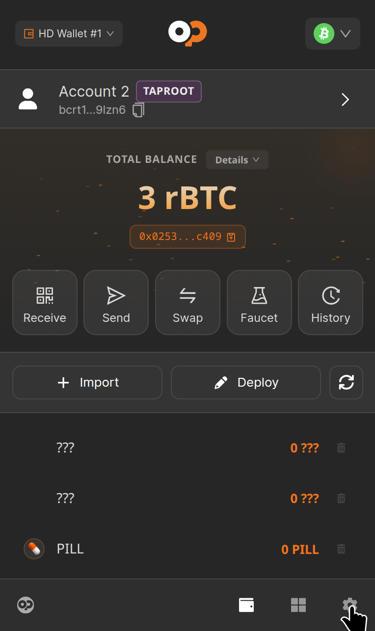 Disconnecting Wallet 1